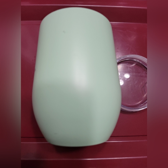 Rae Dunn insulated tumbler with lid, WINE seafoam green - Picture 2 of 7